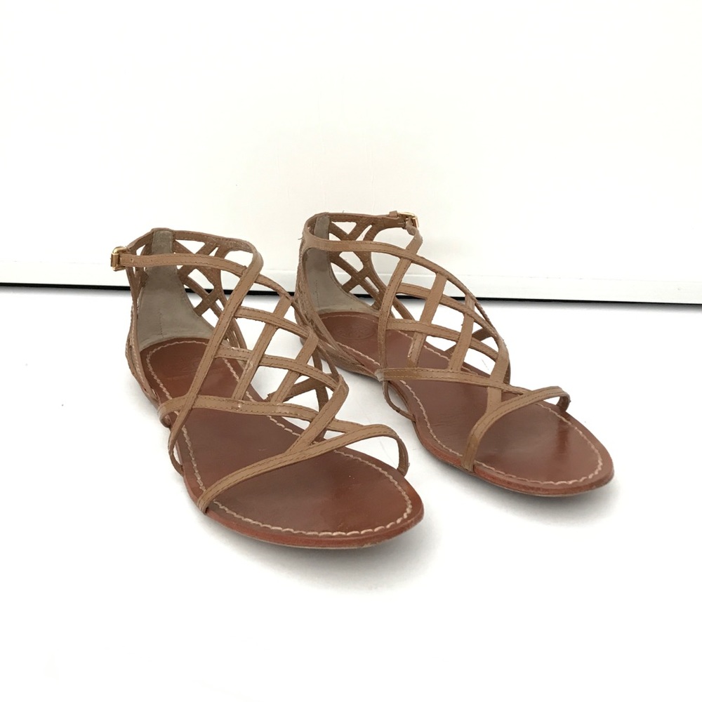 Tory Burch Amalie Strappy Flat Sandal Sand